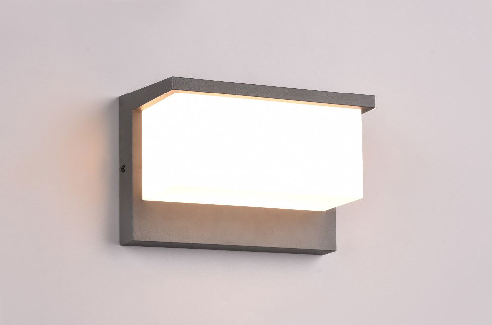Sieninis LED lauko šviestuvas TRIO Nestos, IP54,13W, 3000 K, 1300 lm, antracito sp, 23 x h15 cm - 2