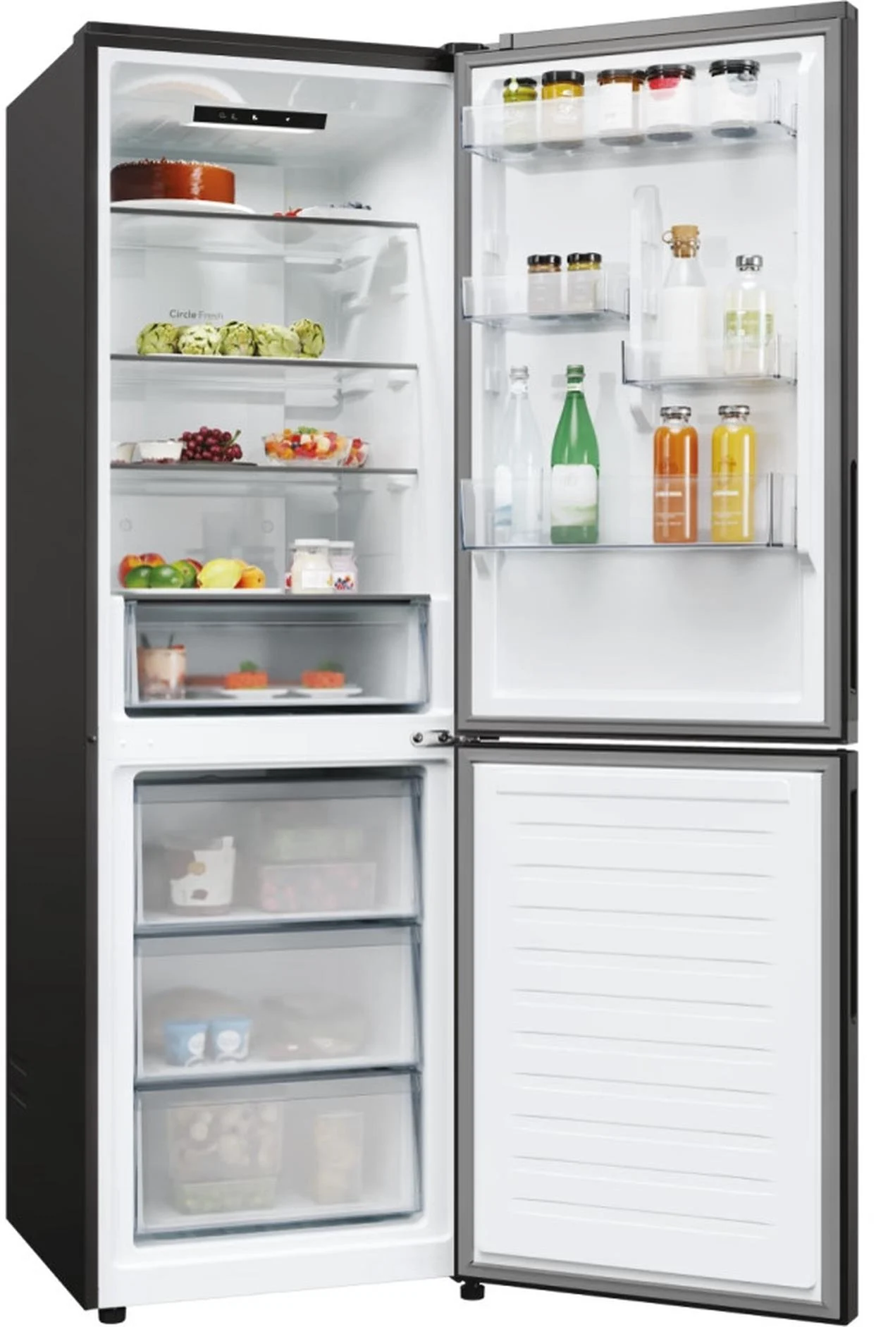 Šaldytuvas su šaldikliu CANDY CNCQ2T618EB, 185 cm, juodas - 6