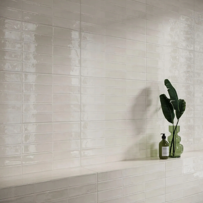Keraminės sienų plytelės MOHA WHITE BRICKS GLOSSY, 30 X 60 cm-1
