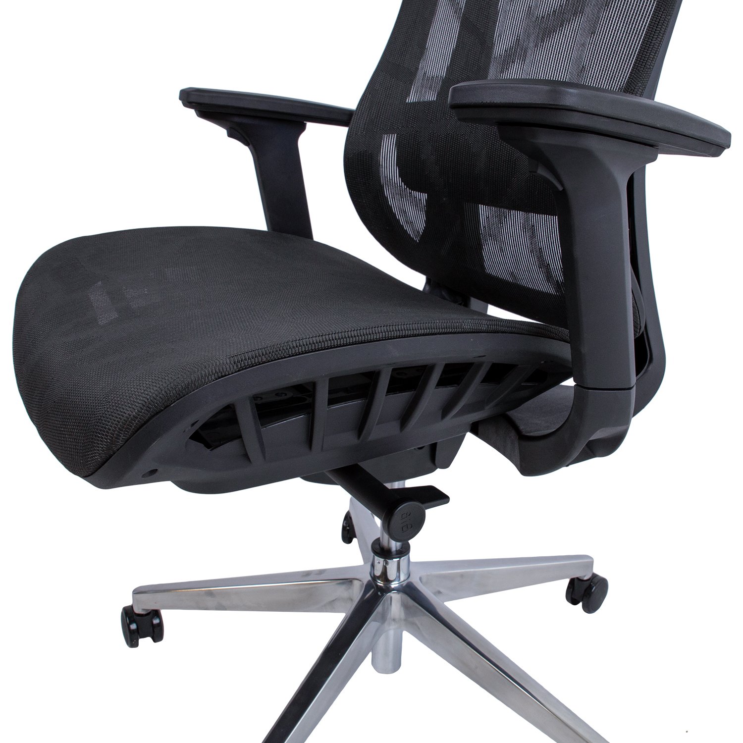 Biuro kėdė FLEX, 70x70xH116-126 cm, juoda - 7