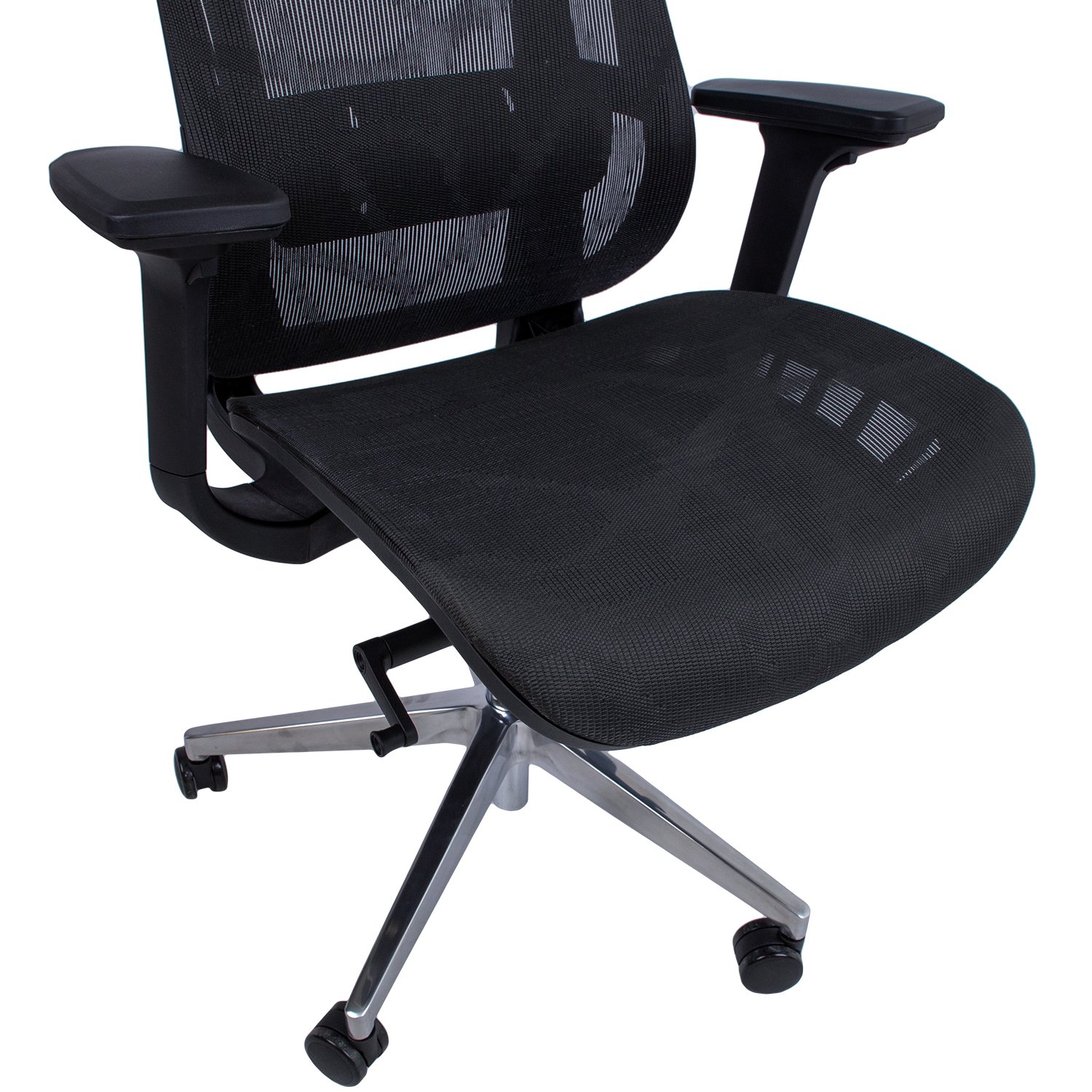 Biuro kėdė FLEX, 70x70xH116-126 cm, juoda - 6