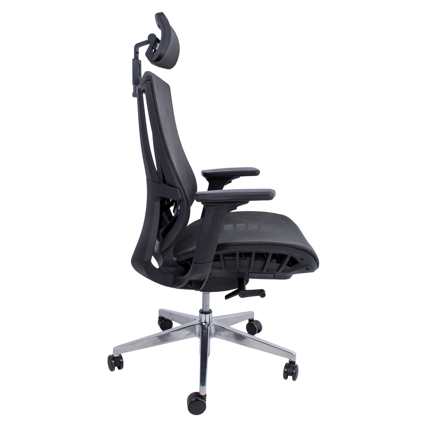 Biuro kėdė FLEX, 70x70xH116-126 cm, juoda - 2
