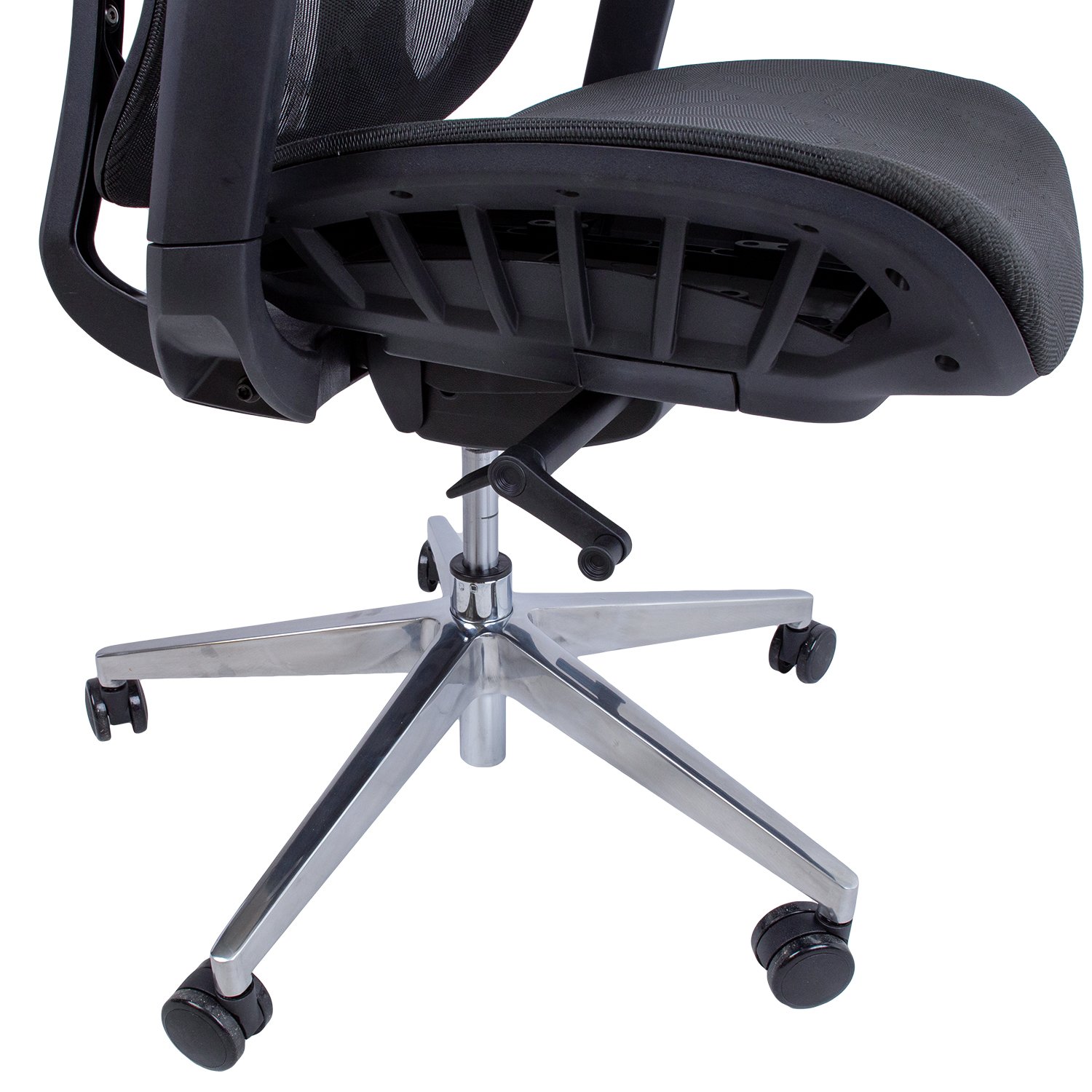 Biuro kėdė FLEX, 70x70xH116-126 cm, juoda - 8