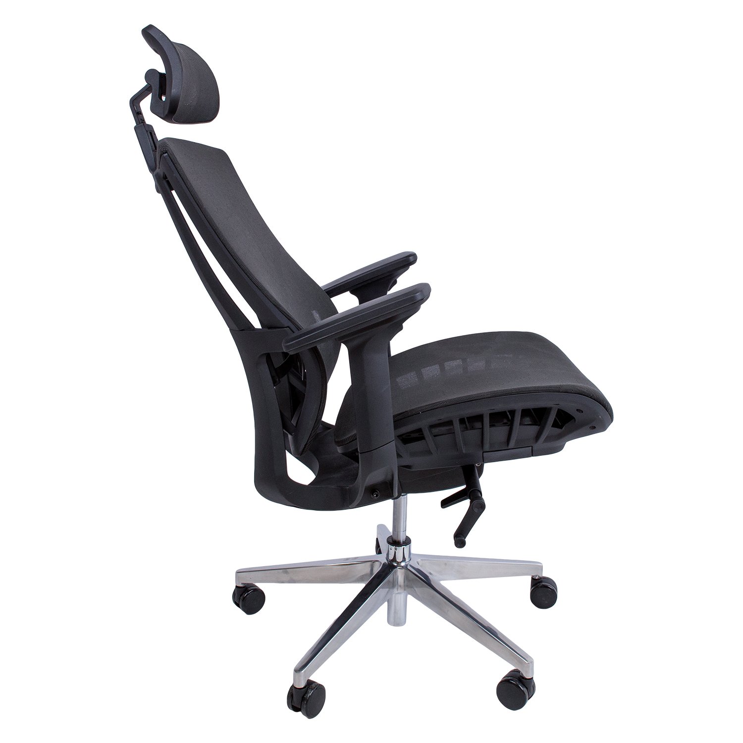 Biuro kėdė FLEX, 70x70xH116-126 cm, juoda - 4