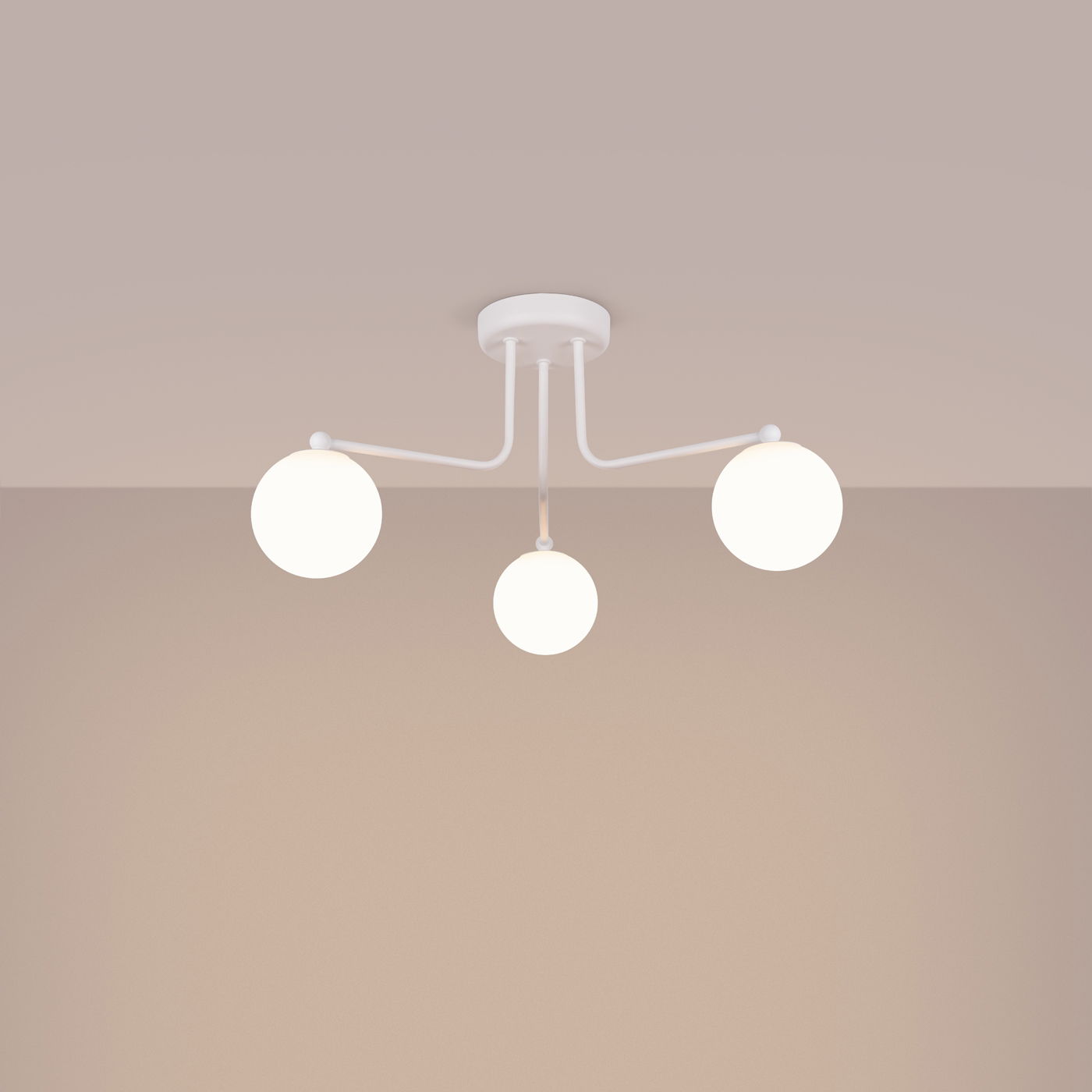 Lubinis šviestuvas SOLLUX ASTRAL 3, G9, 3 x max 8W LED, balta - 3