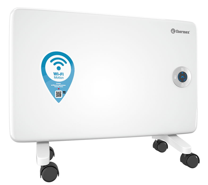 Oro šildytuvas THERMEX FRAME, Wi-Fi, 1.5 kW, baltos spalvos, pakabinamas/pastatomas - 1