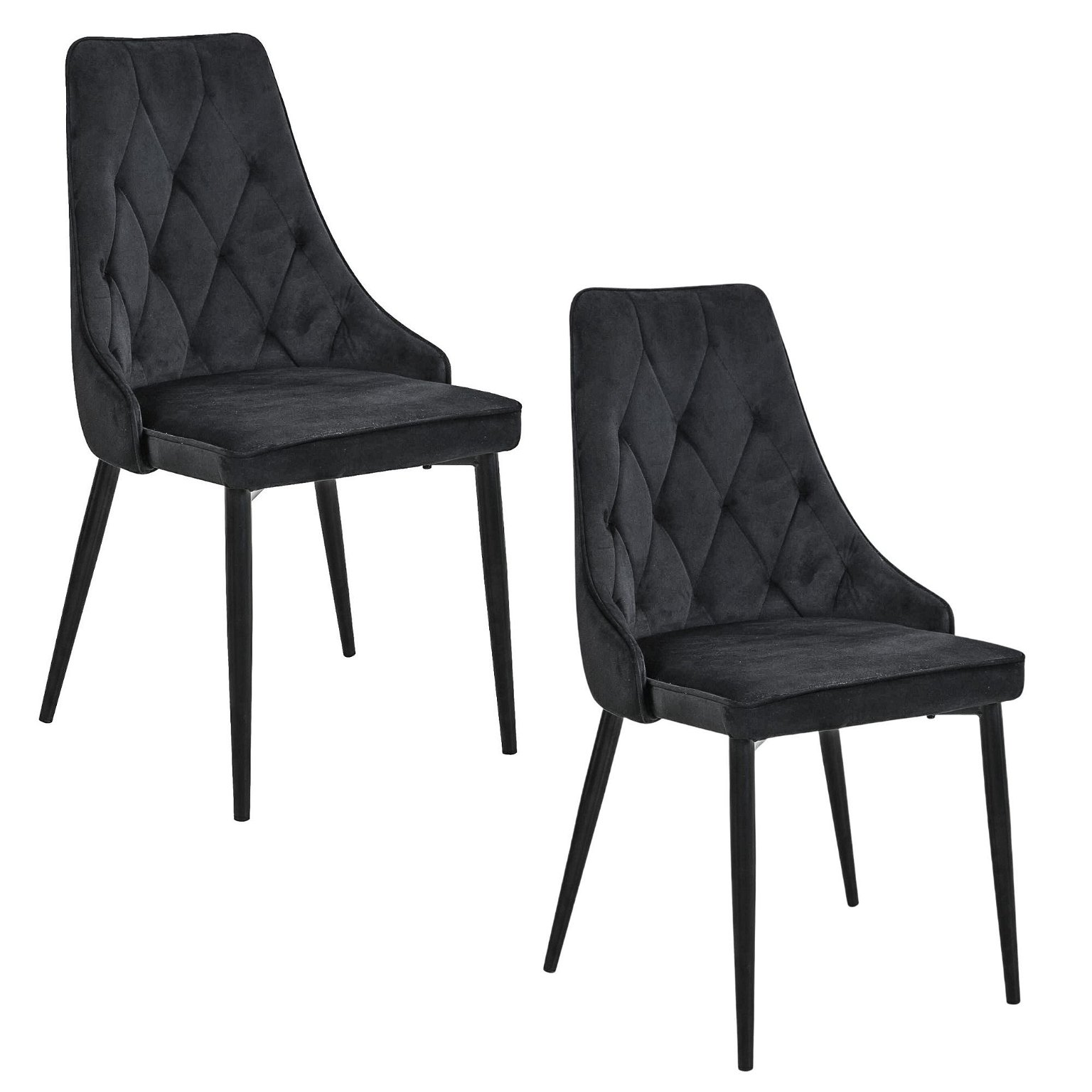 2-ių kėdžių komplektas SJ.054, juoda