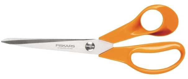 Universalios žirklės FISKARS COO, oranžinės sp., 21 cm-0