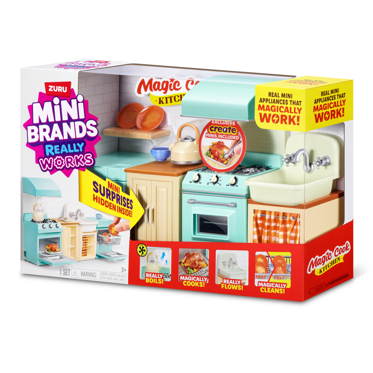 Miniatiūrų rinkinys MINI BRANDS Magic Cook Kitchen, 77858 - 5