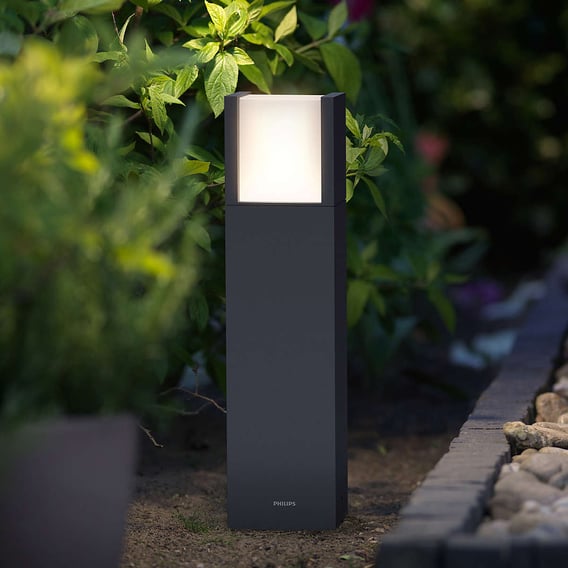 Pastatomas LED lauko šviestuvas PHILIPS ARBOUR IP44 2700K 6W 600lm antracito sp 10x10x40cm - 3