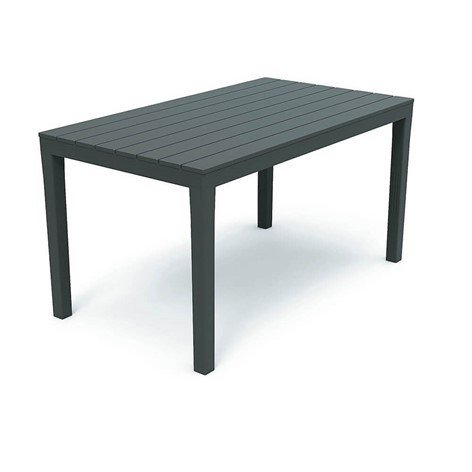 Plastikinis stalas SUMATRA, 138 x 80 x 72 cm, juodos sp. - 1