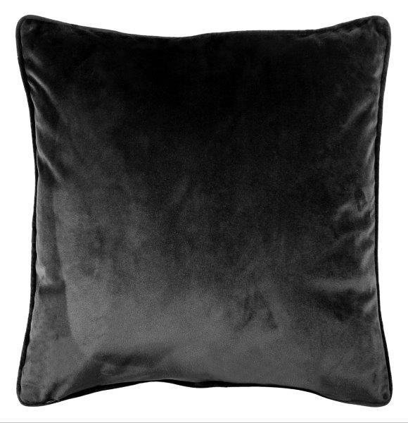 Dekoratyvinė pagalvėlė VELVET, juodos sp. 45 x 45 cm, 100 % poliesteris