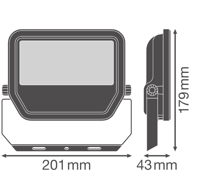 LED prožektorius LEDVANCE FL GEN4, IP66, 27/41 W, 4000 K, 4000/6000 lm, juodos sp. - 4
