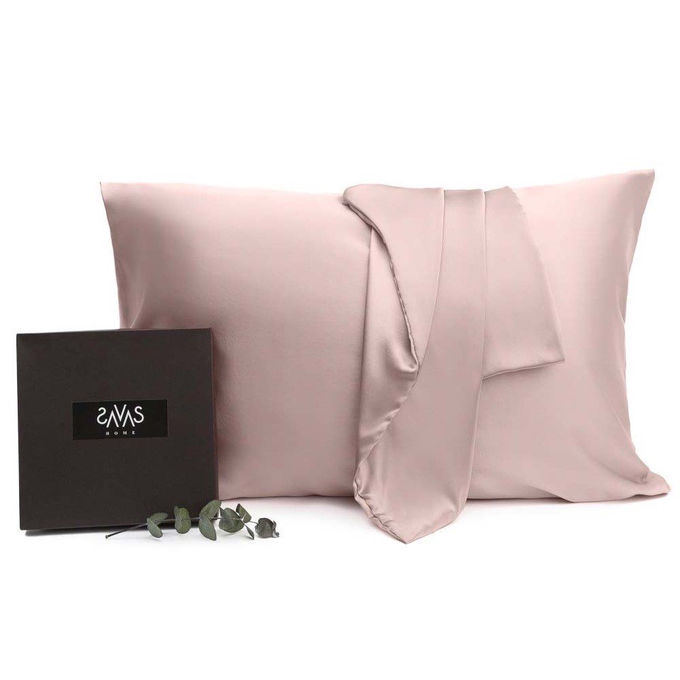 Šilkinis pagalvės užvalkalas SAVAS HOME Antico, 50 x 70 cm, rožinės sp., 100% šilko