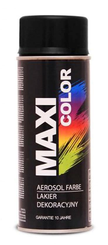 Purškiami dažai MAXI COLOR RAL9005, matiniai, juodos sp., 400 ml-0