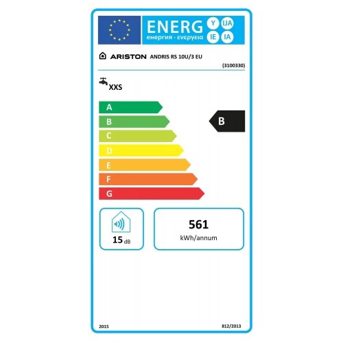 El. vandens šildytuvas ARISTON Andris RS 10U/3 EU, 10 l, po praustuvu, 1,2 kW - 2