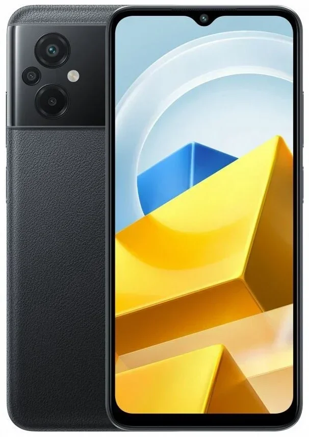 Mobilusis telefonas Poco M5, juodas, 4GB/128GB - 6