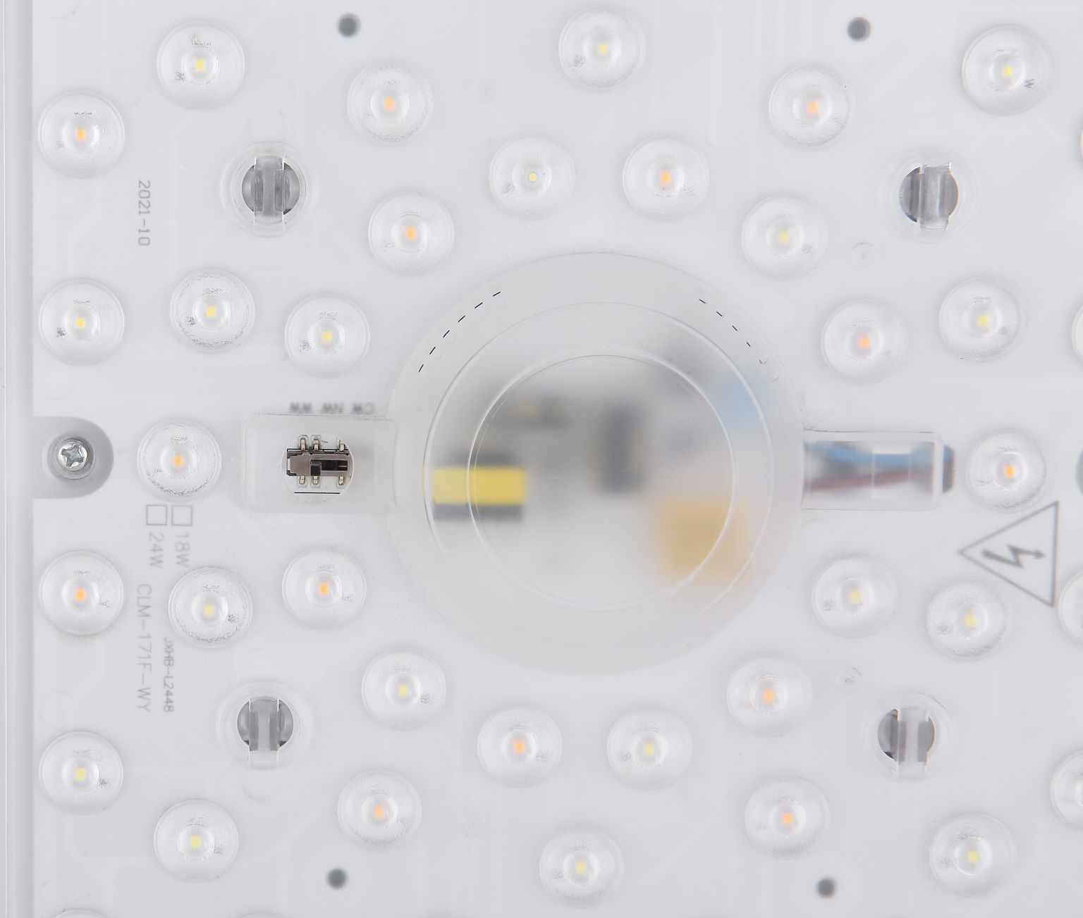 Lubinis LED šviestuvas GLOBO Bruno, 24W, 3000/4500/6000K, 2400lm, medžio sp., 39x39x9 cm-2
