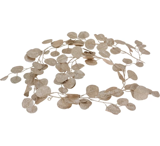Kalėdinė girlianda GOLD LEAVES, 1.8 m-0