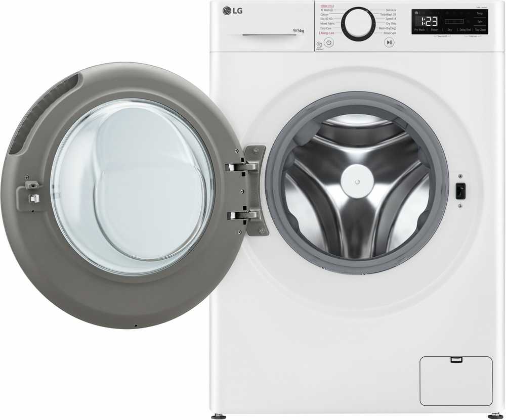 Skalbyklė-džiovyklė LG F4DR509SBW, 9/6kg - 3