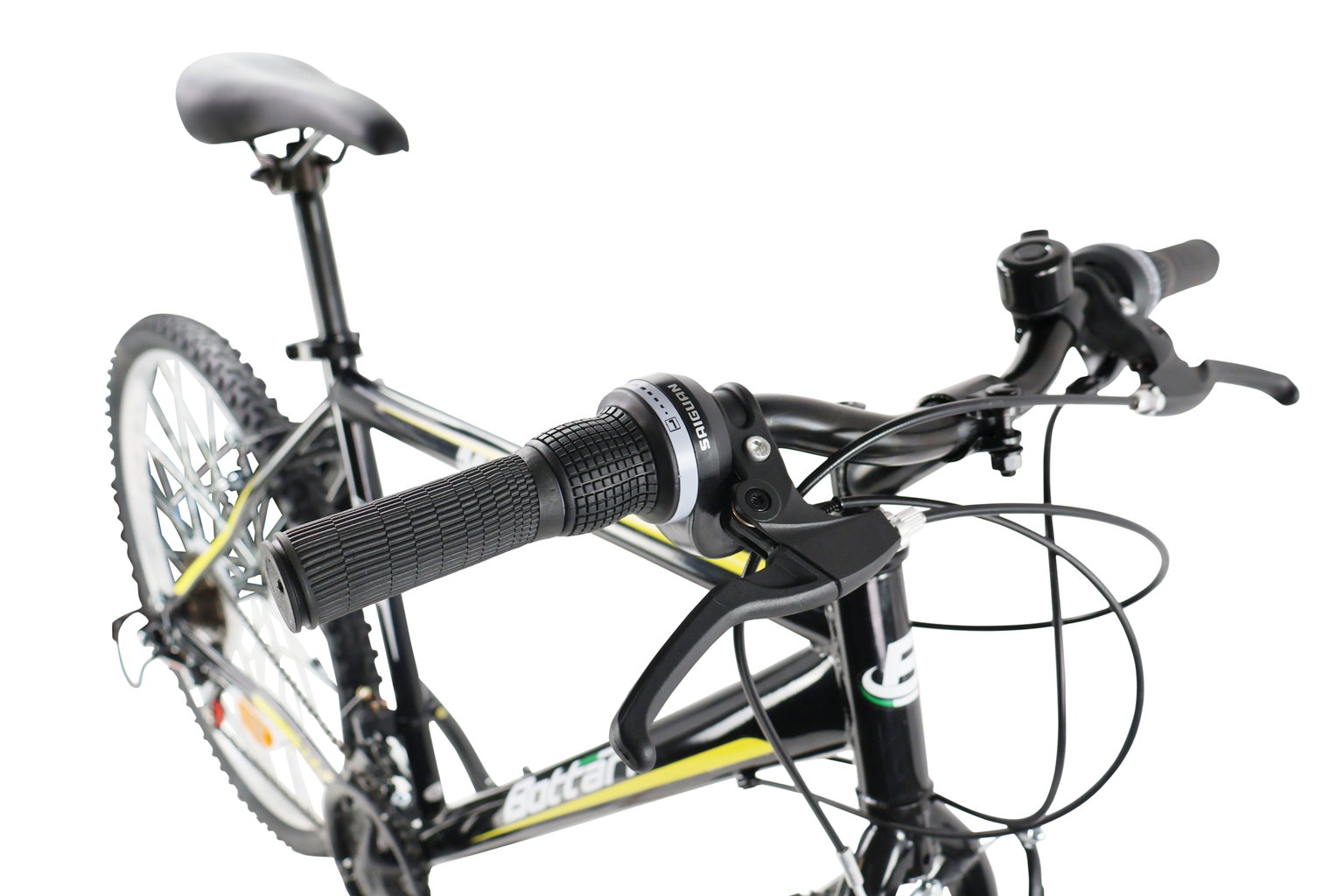 Kalnų dviratis Bottari Milano, 26", juodas/geltonas - 4