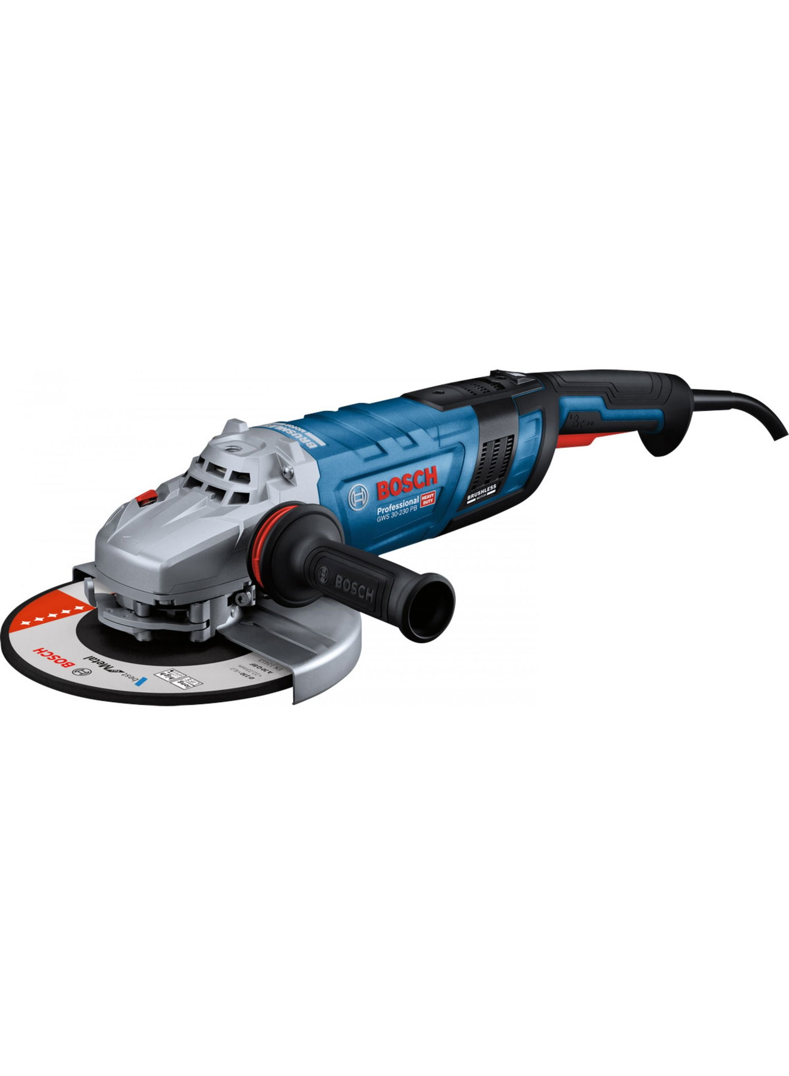Elektrinis kampinis šlifuoklis BOSCH PRO GWS 30-180 PB, 2800 W-0