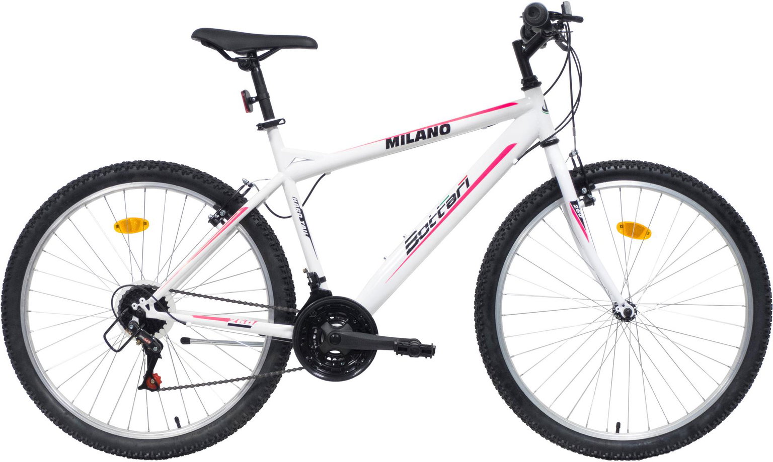 Moteriškas kalnų dviratis BOTTARI MILANO, 26 dydis, baltos/rausvos sp.-0