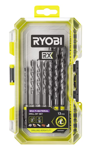 Universalių grąžtų rinkinys RYOBI RARXMM7, 4/5/5,5/6/8/9/10 mm, 7 vnt.-0