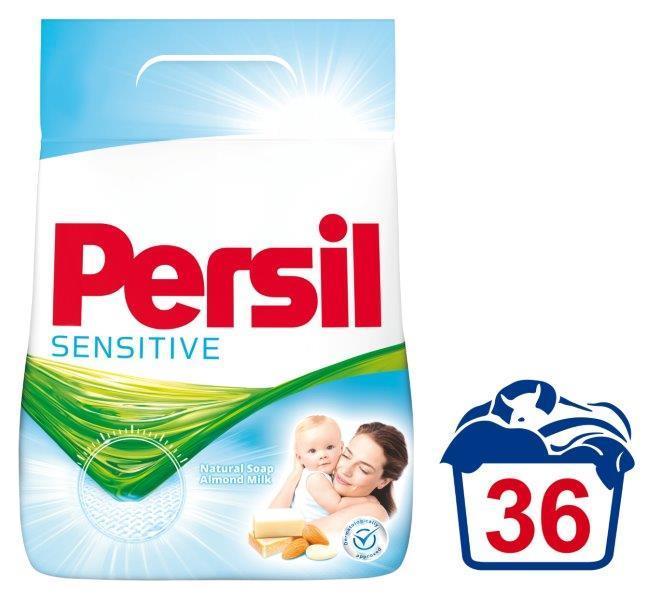 Skalbimo milteliai Persil Sensitive, 36 skalbimai, 2,34 kg