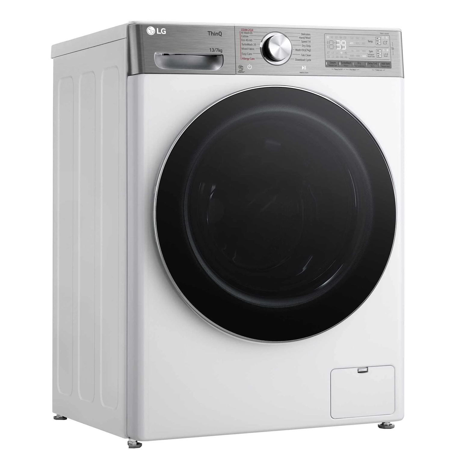 Skalbyklė - džiovyklė LG F4DR913P3WA, 13/7 kg - 2