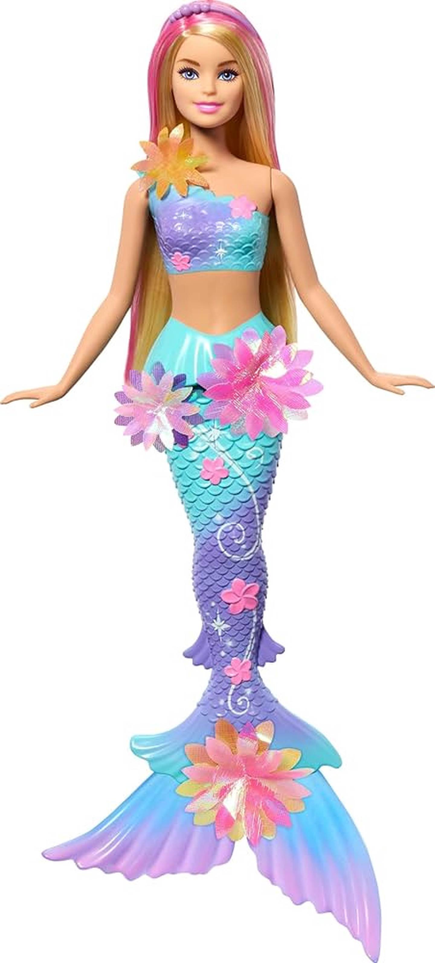 Lėlė BARBIE DREAMTOPIA BLOOMING MAGIC, šviesiaplaukė undinėlė-0