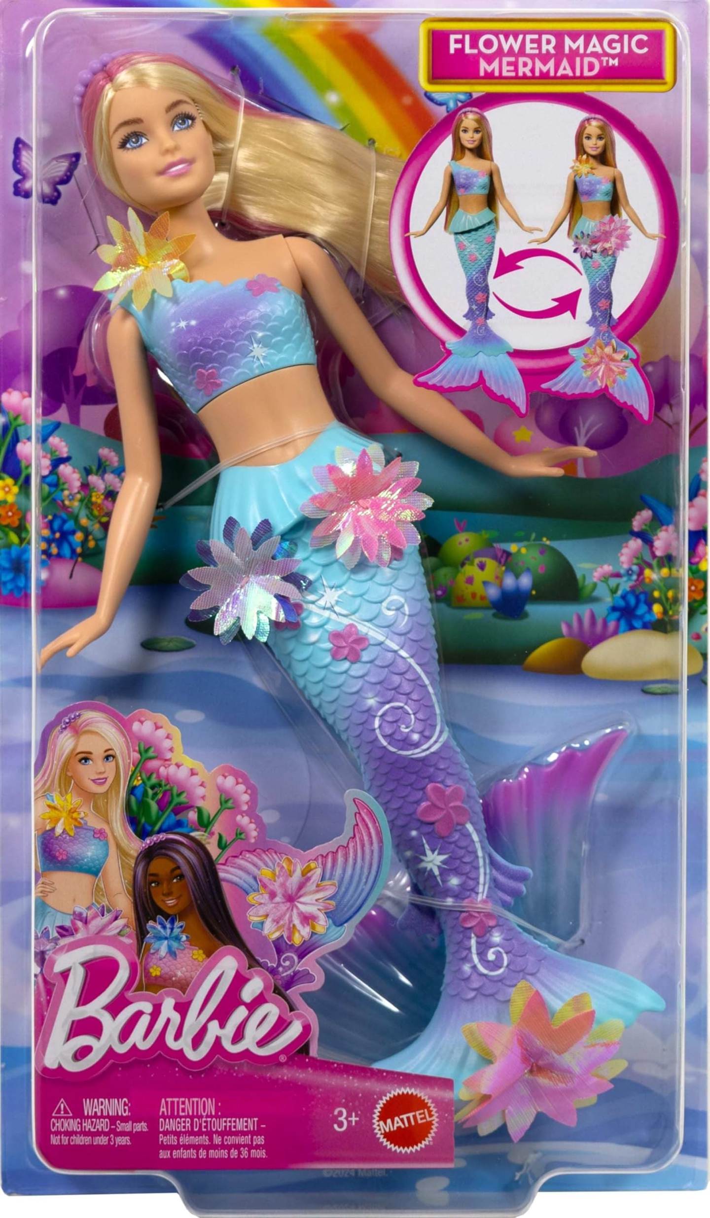 Lėlė BARBIE DREAMTOPIA BLOOMING MAGIC, šviesiaplaukė undinėlė-1