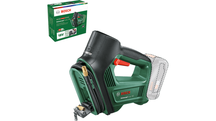 Akumuliatorinis oro kompresorius BOSCH UniversalPump, 18 V, 10,3 bar, 30 l/min, be akumuliatoriaus-1