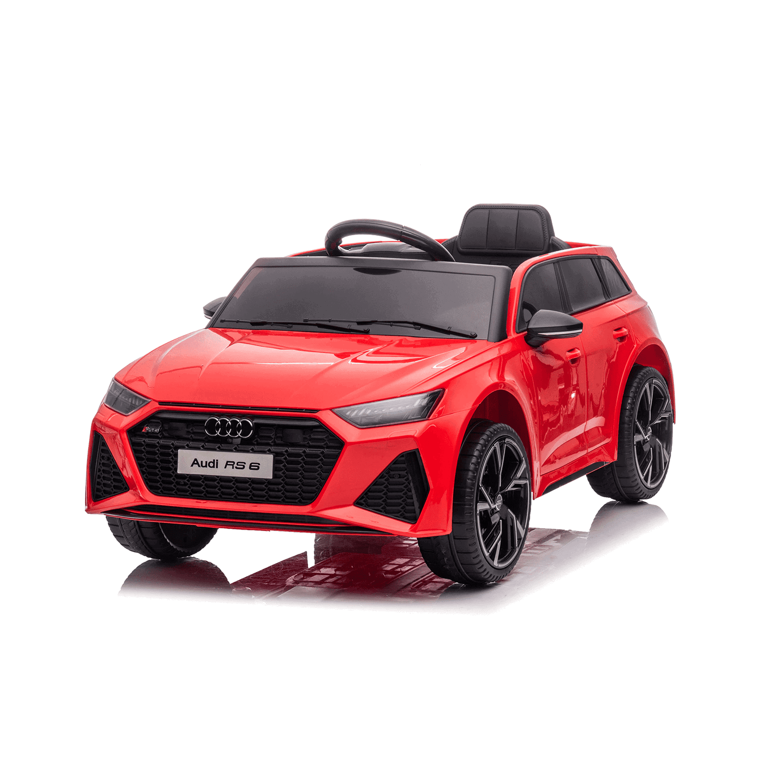 Vaikiškas elektromobilis Audi RS6 HATIS, raudonas-0