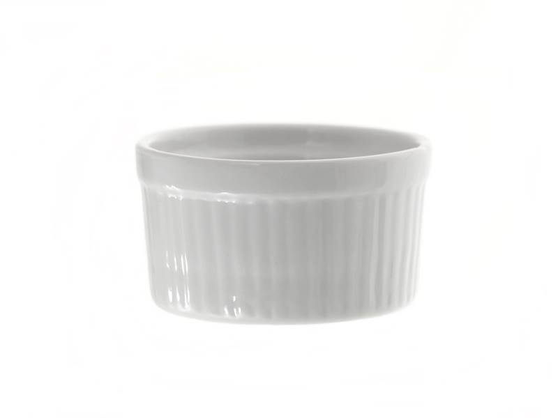 Krembriulė indas, baltos sp., 8,5 x 4,5 cm, porcelianinis
