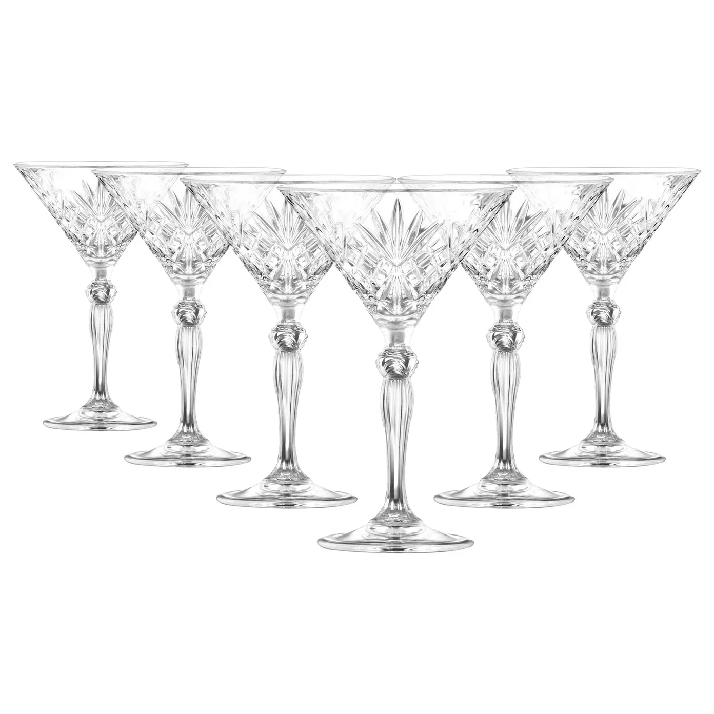 Krištolinės martinio taurės RCR MELODIA, 210 ml, 6 vnt-1
