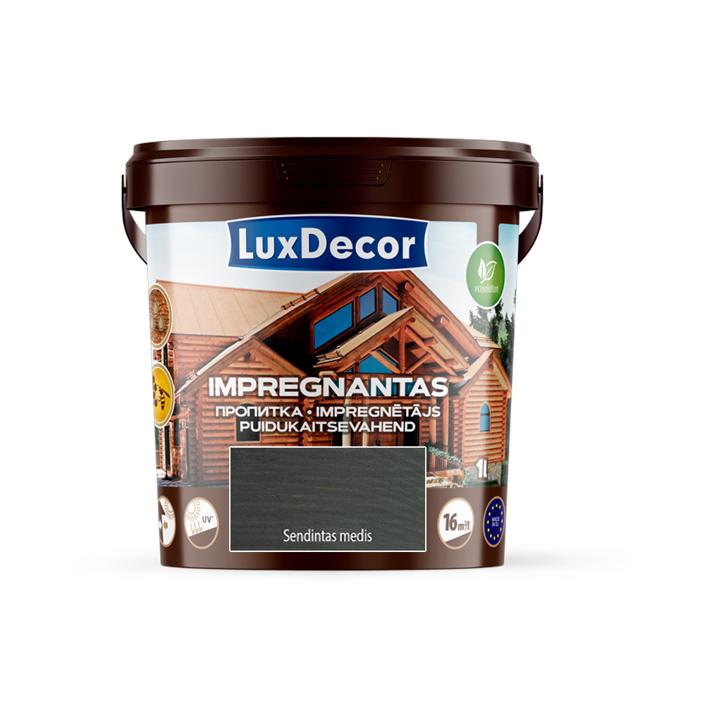 Medienos impregnantas LUXDECOR, sendinto medžio sp., 1 l-0