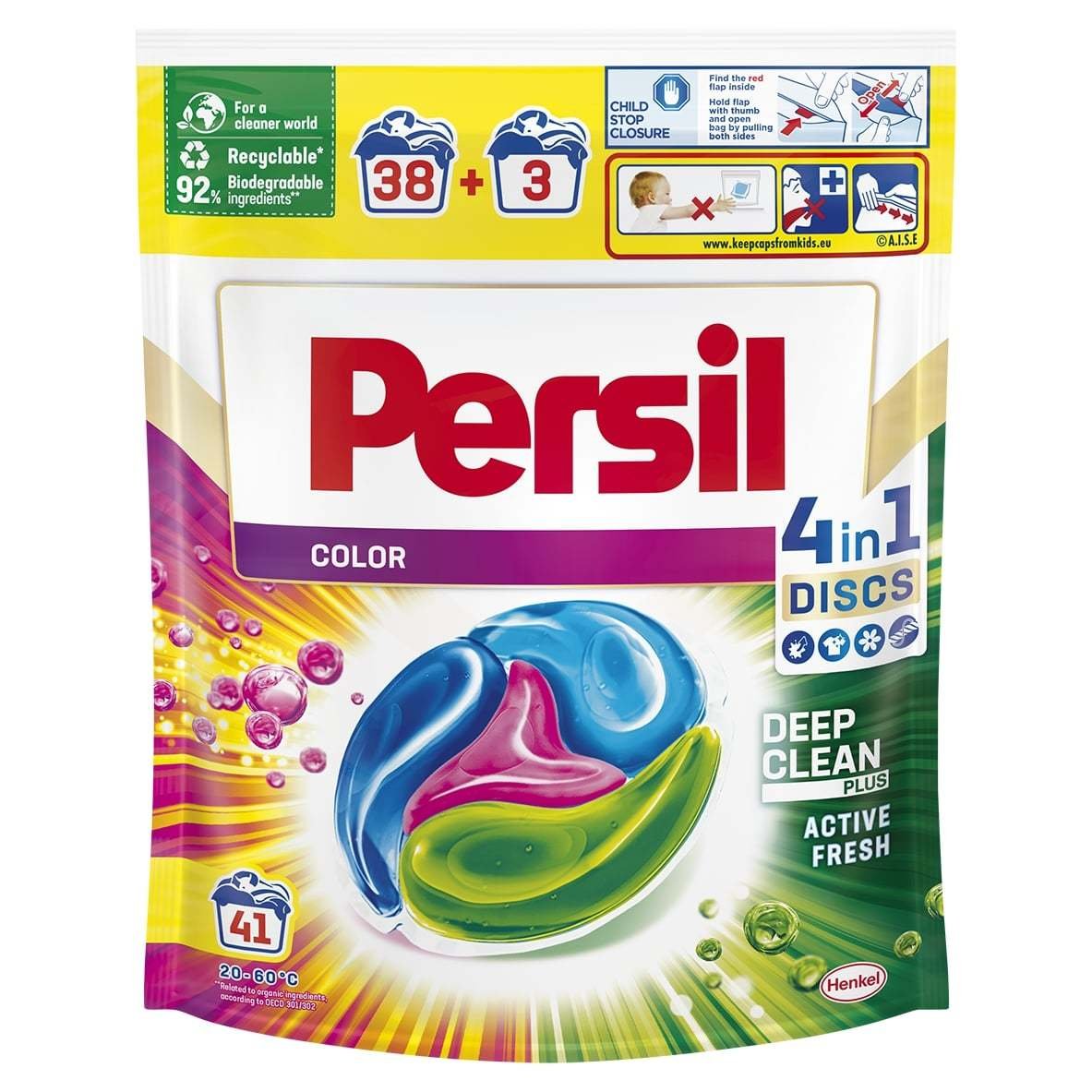 Skalbimo kapsulės PERSIL Discs Color Doy, 41 skalbimas