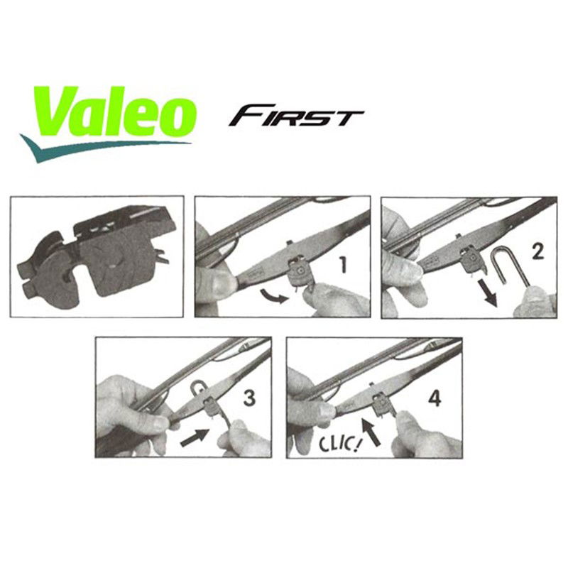Automobilinis valytuvas su rėmu VALEO First Standart, 55 cm - 2