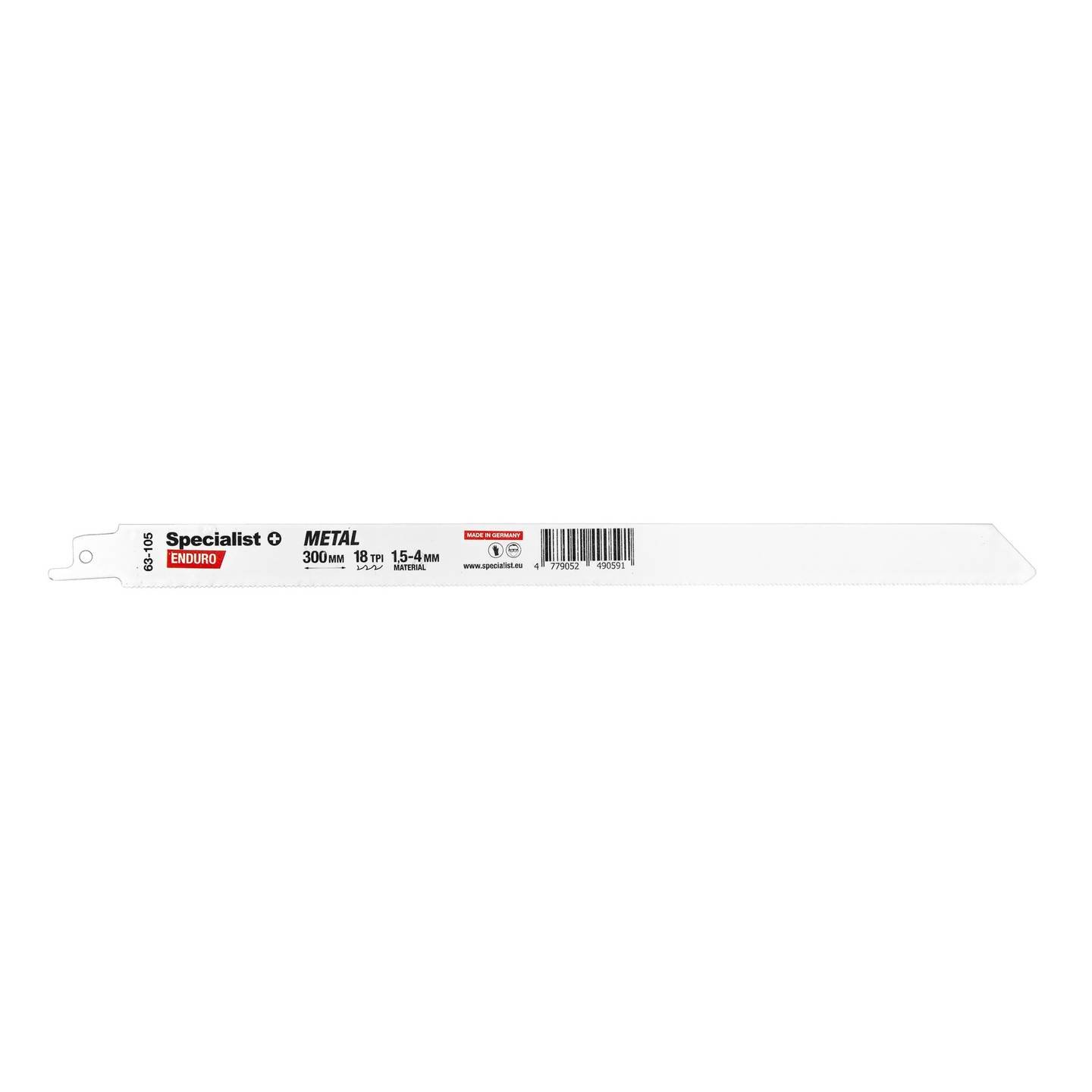 Tiesinio pjūklo pjūklelis SPECIALIST+, 300 mm, 18 TPI, HSS, metalui-0