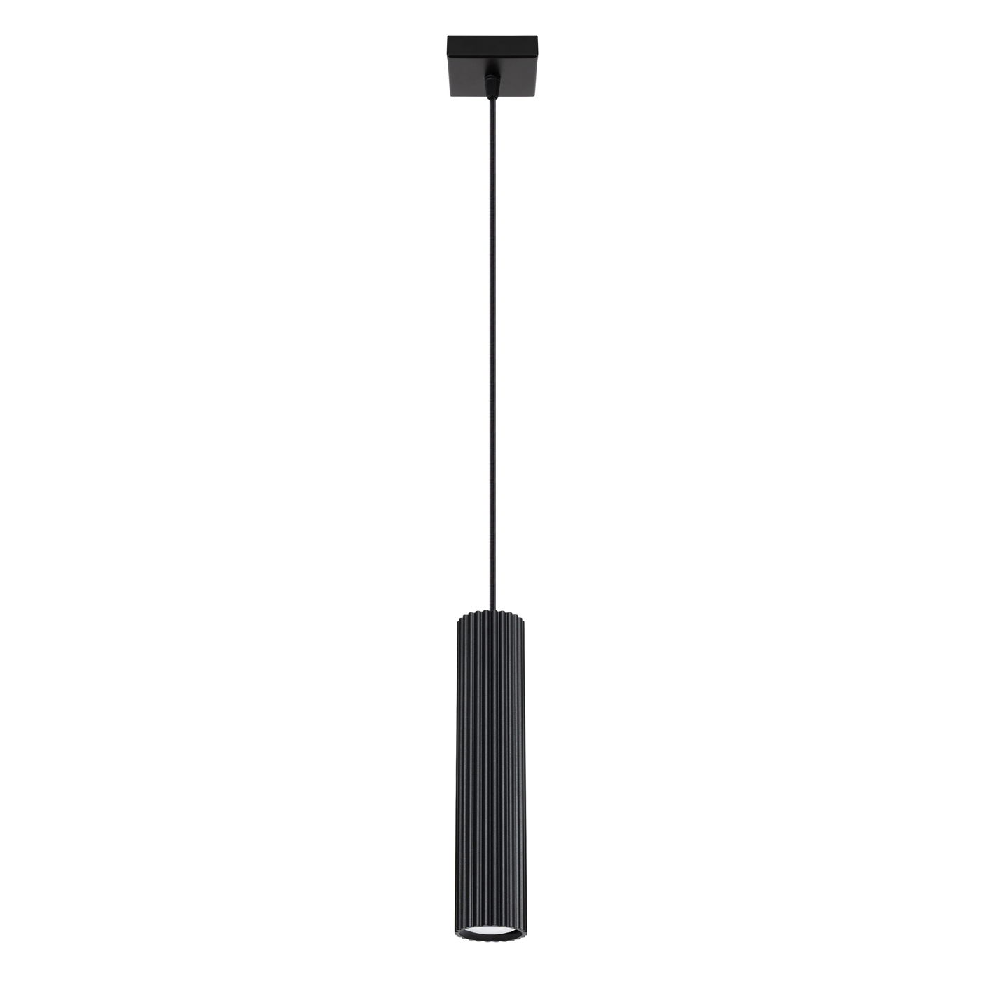 Pakabinamas šviestuvas SOLLUX KARBON 1, GU10, 1 x max 10W LED, juoda - 1