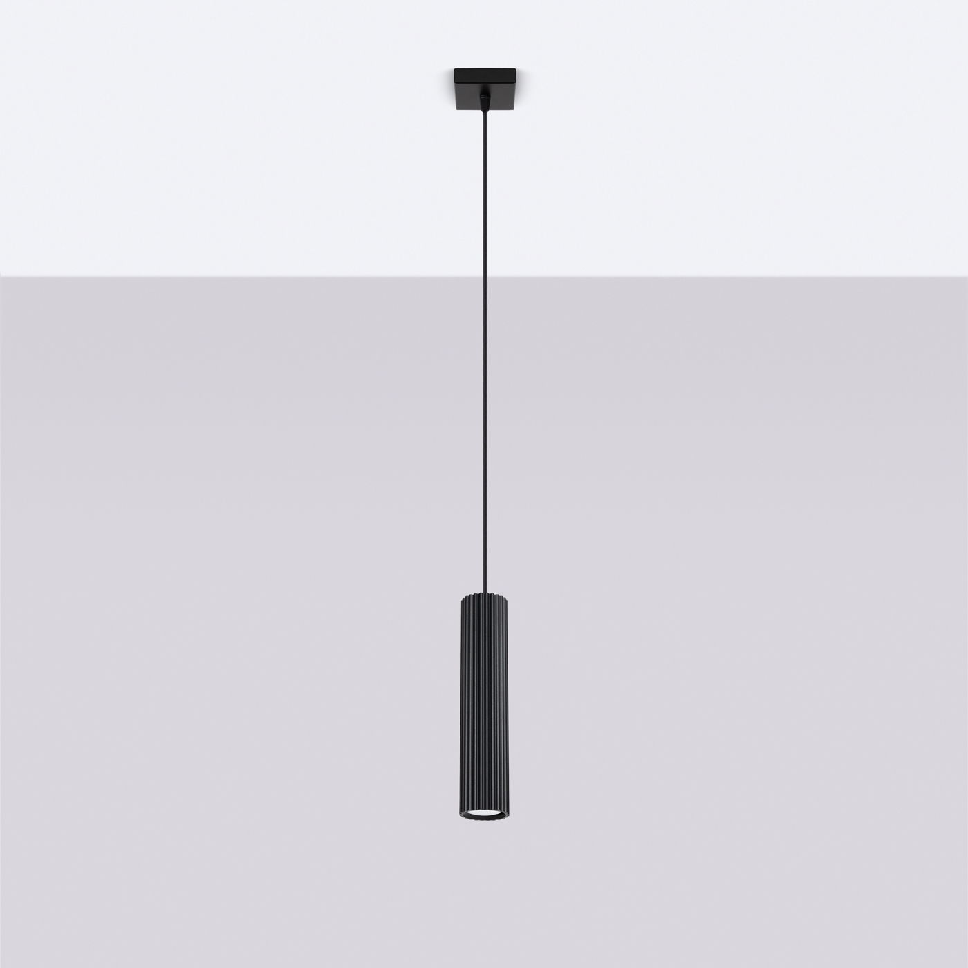 Pakabinamas šviestuvas SOLLUX KARBON 1, GU10, 1 x max 10W LED, juoda - 2