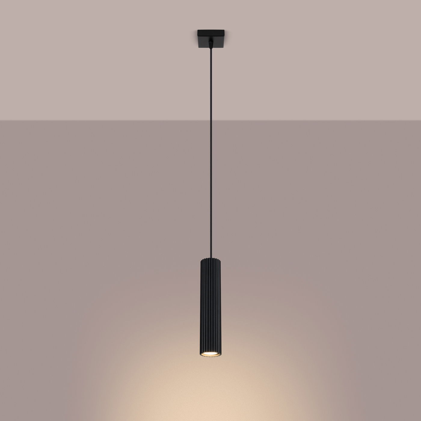 Pakabinamas šviestuvas SOLLUX KARBON 1, GU10, 1 x max 10W LED, juoda - 3