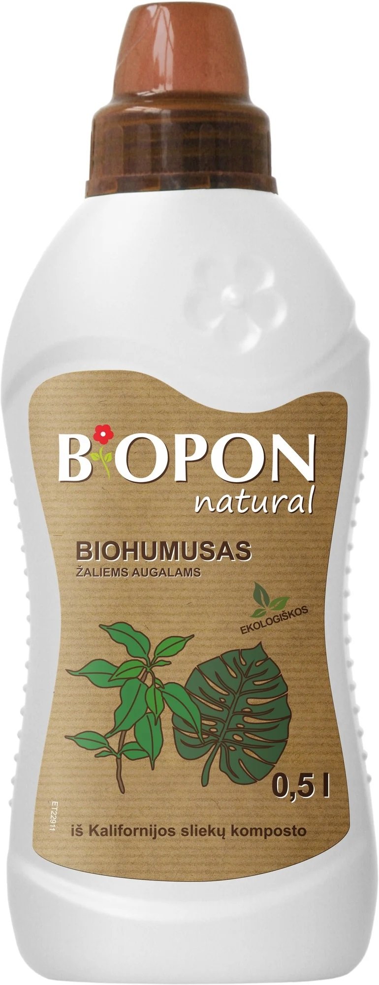 Biohumusas žaliems augalams BIOPON NATURAL, 0,5 L