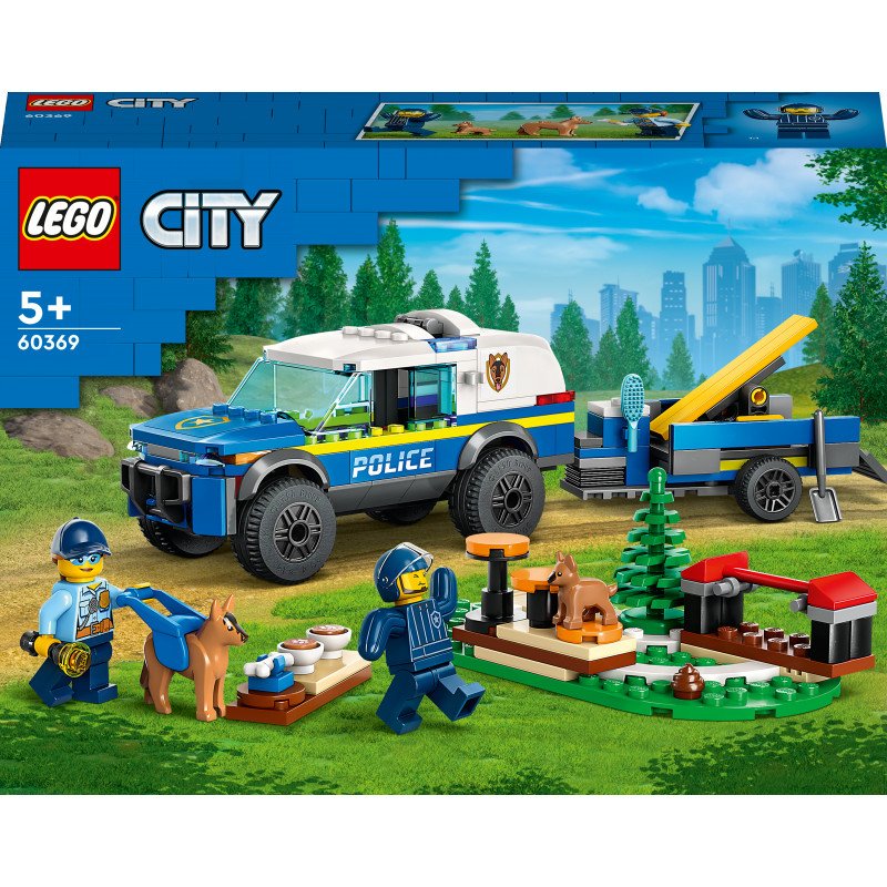 Konstruktorius LEGO CITY MOBILE POLICE DOG TRAINING
