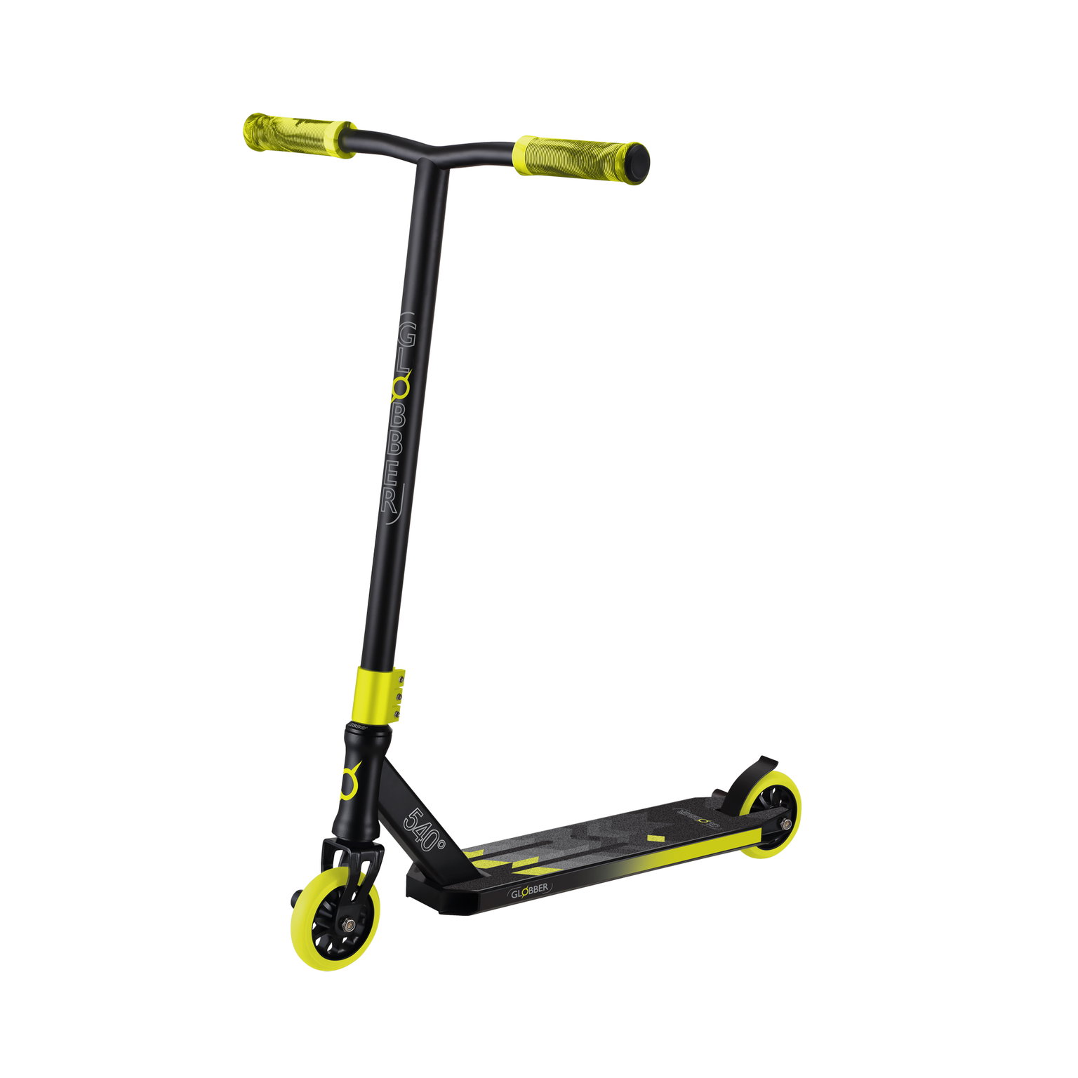 Vaikiškas paspirtukas Globber Stunt GS 540, juodas/geltonas - 3