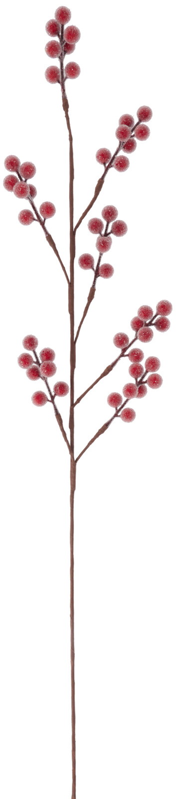 Dirbtinė šakelė XMAS BERRY, raudonos sp., 75 cm-0