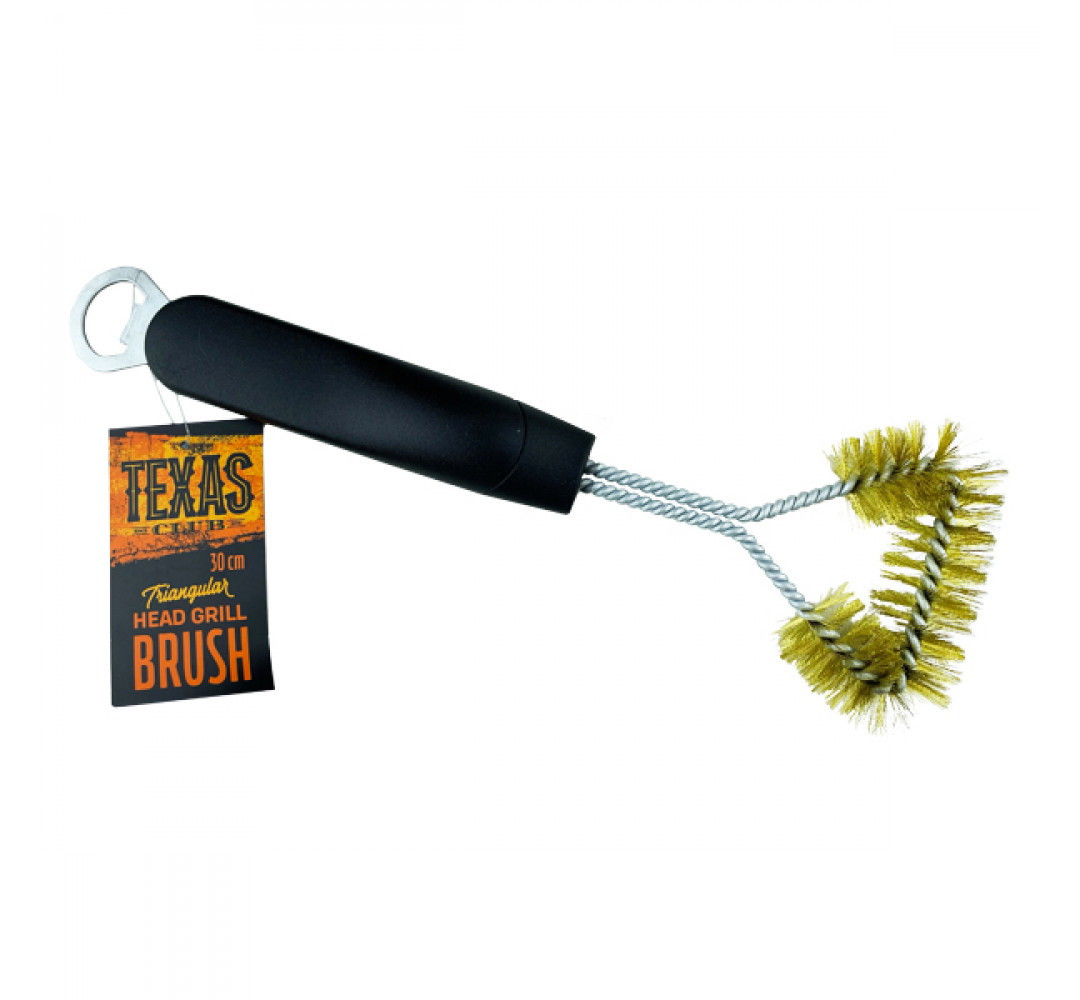 Šepetys grotelėms valyti TEXAS CLUB, 30 cm, su kamštelių atidarytuvu-0