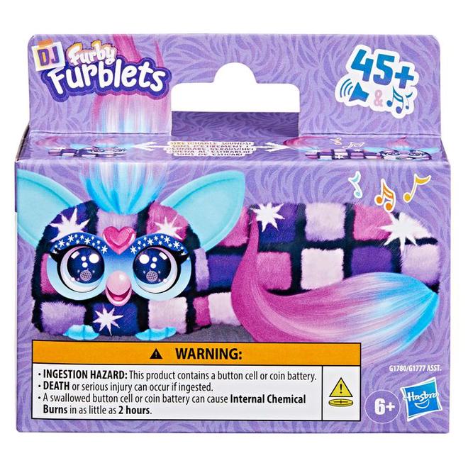 Interaktyvus pliušinis žaislas FURBY DJ FURBLETS, įvairių dizainų-0