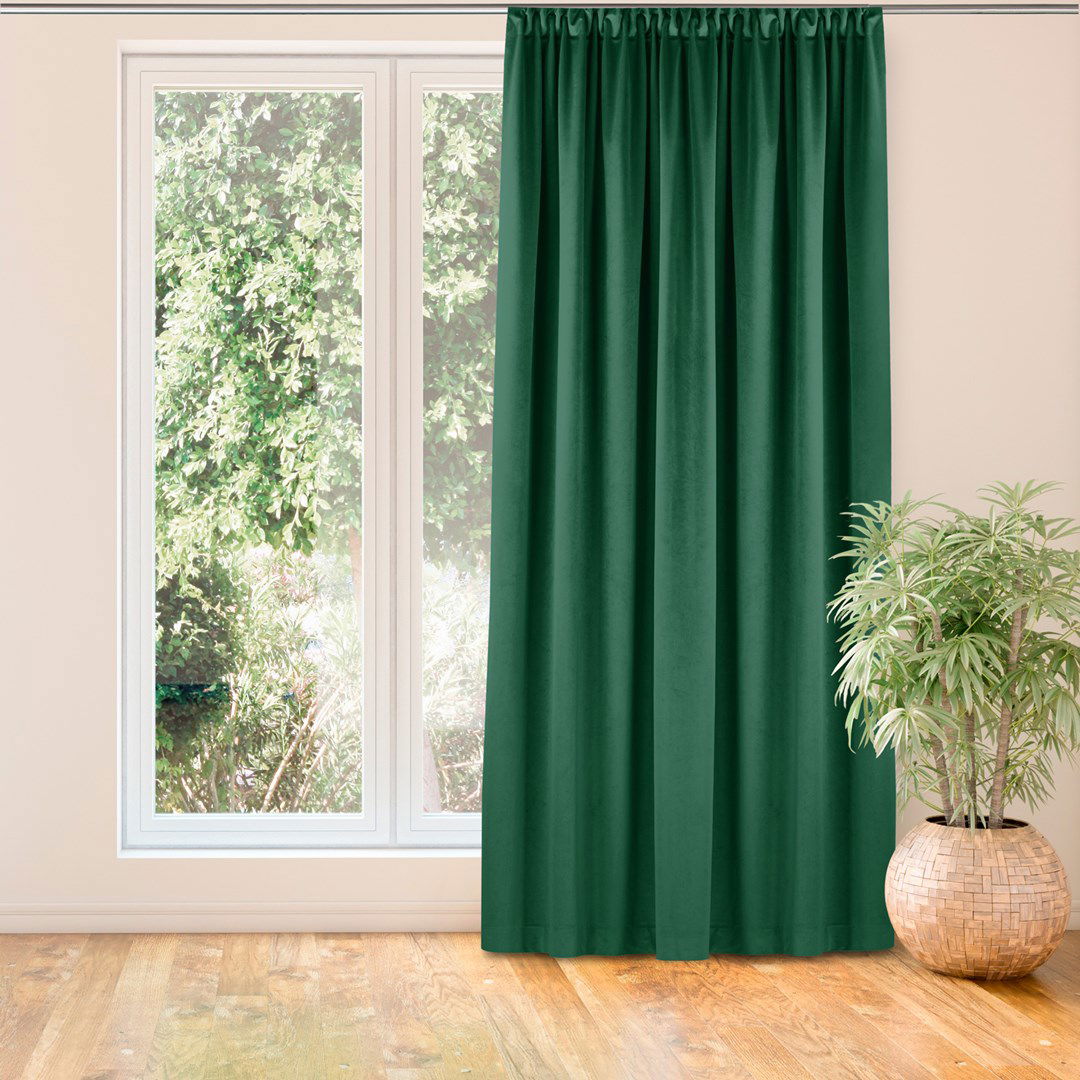 Naktinė užuolaida VILA  BOTTLEGREEN PLEAT, 135x245 cm - 2